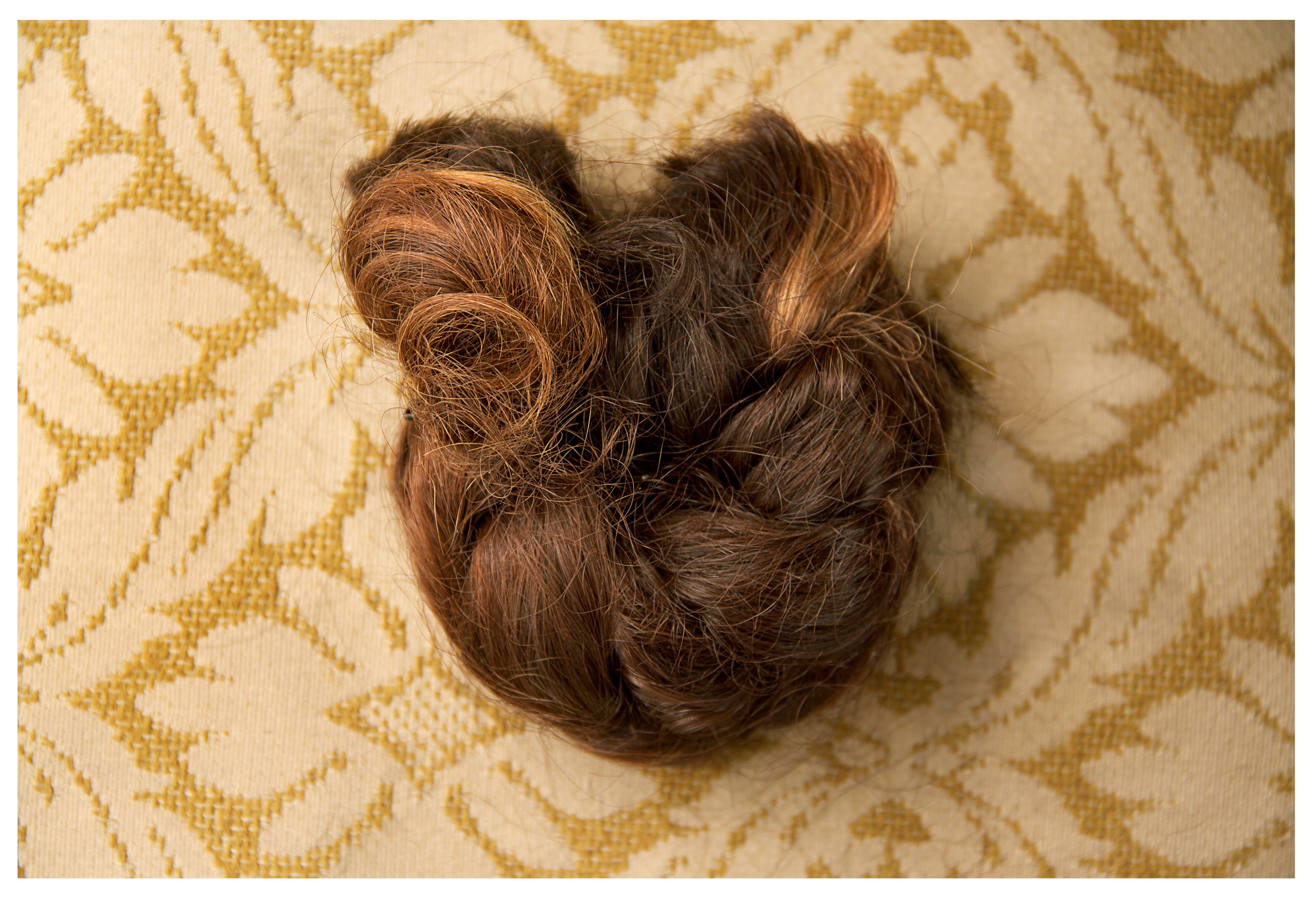 When I turned 7 years old I asked my mom to cut my hair. I remember her crying while braiding it to finally use the scissors. After that she kept the braid in a shoe box.